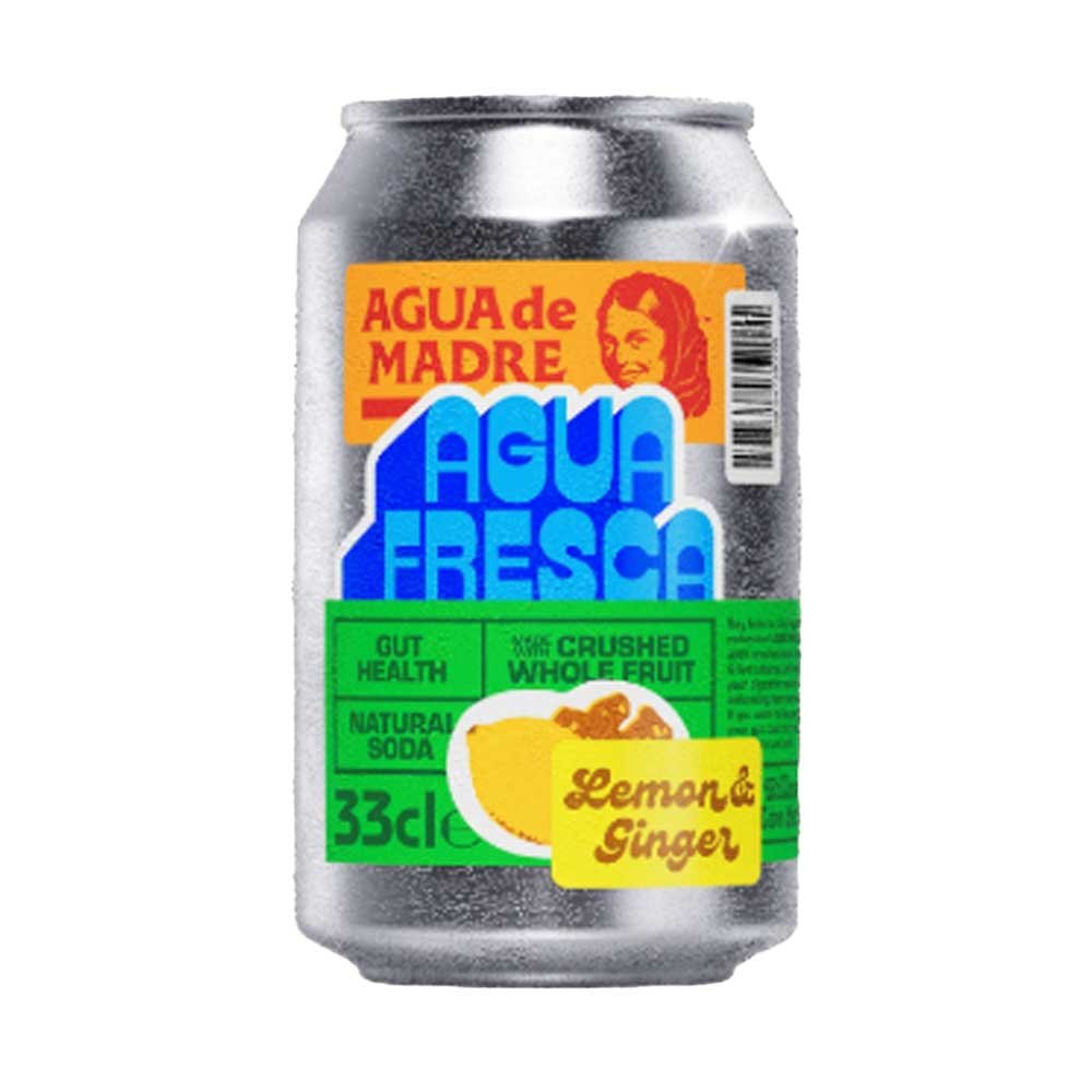 Lemon & Ginger Agua Fresca Agua de Madre 12x330ml