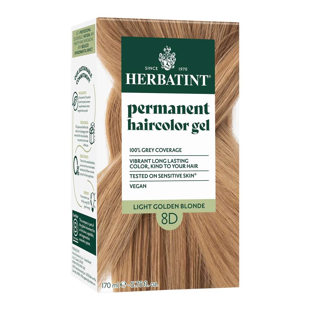 8D - Light Golden Blonde - Hair Colour Herbatint 1x1pack