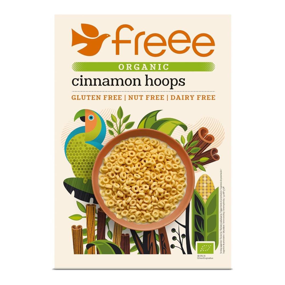Organic Cinnamon Hoops Freee from Doves Farm 5x300g