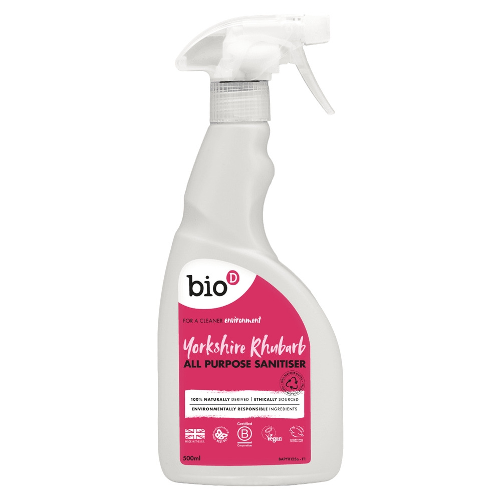 Spray - All Purpose Sanitiser - Rhubarb Bio-D 12x500ml Spray - All Purpose Sanitiser - Rhubarb Bio-D 12x500ml