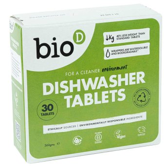 Dishwasher Tablets - 30 tabs Bio-D 360g Dishwasher Tablets - 30 tabs Bio-D 360g