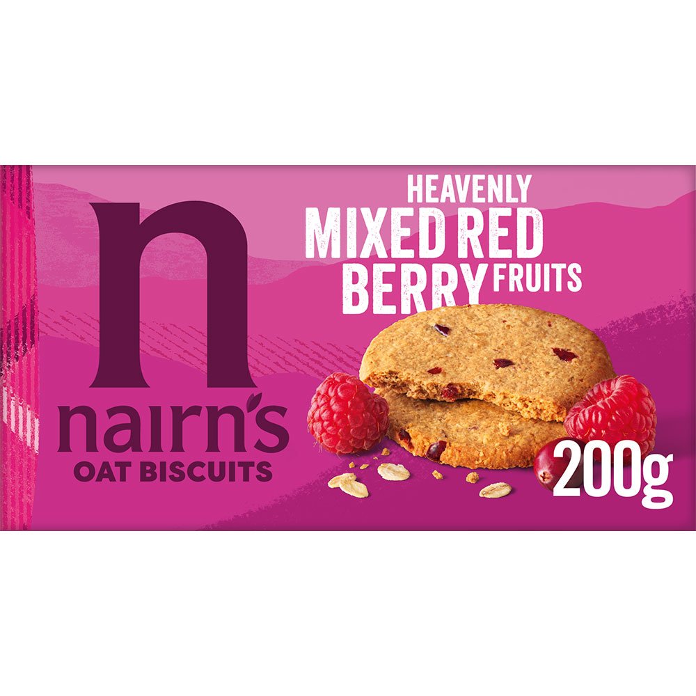 Mixed Berries Oat Biscuits Nairn's 200g