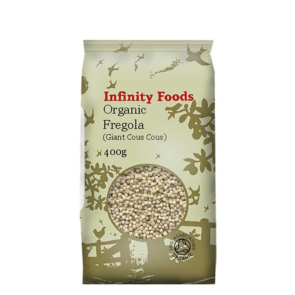 Organic Fregola - giant couscous - white Infinity Foods 6x400g