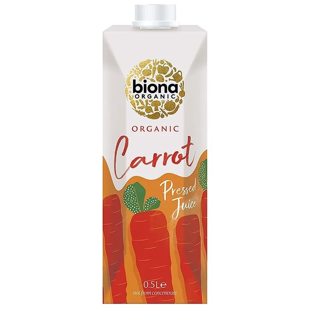Organic Carrot Juice - Tetra Biona 12x500ml