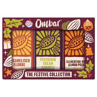 Organic Chocolate Festive Pack Ombar 10x3x35g Organic Chocolate Festive Pack Ombar 10x3x35g