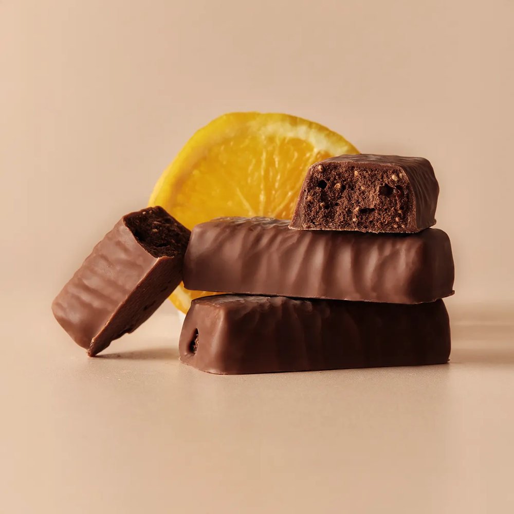 Organic Chocolate Orange Swiss Dark Chocolate Bar Rhythm 108 15x33g