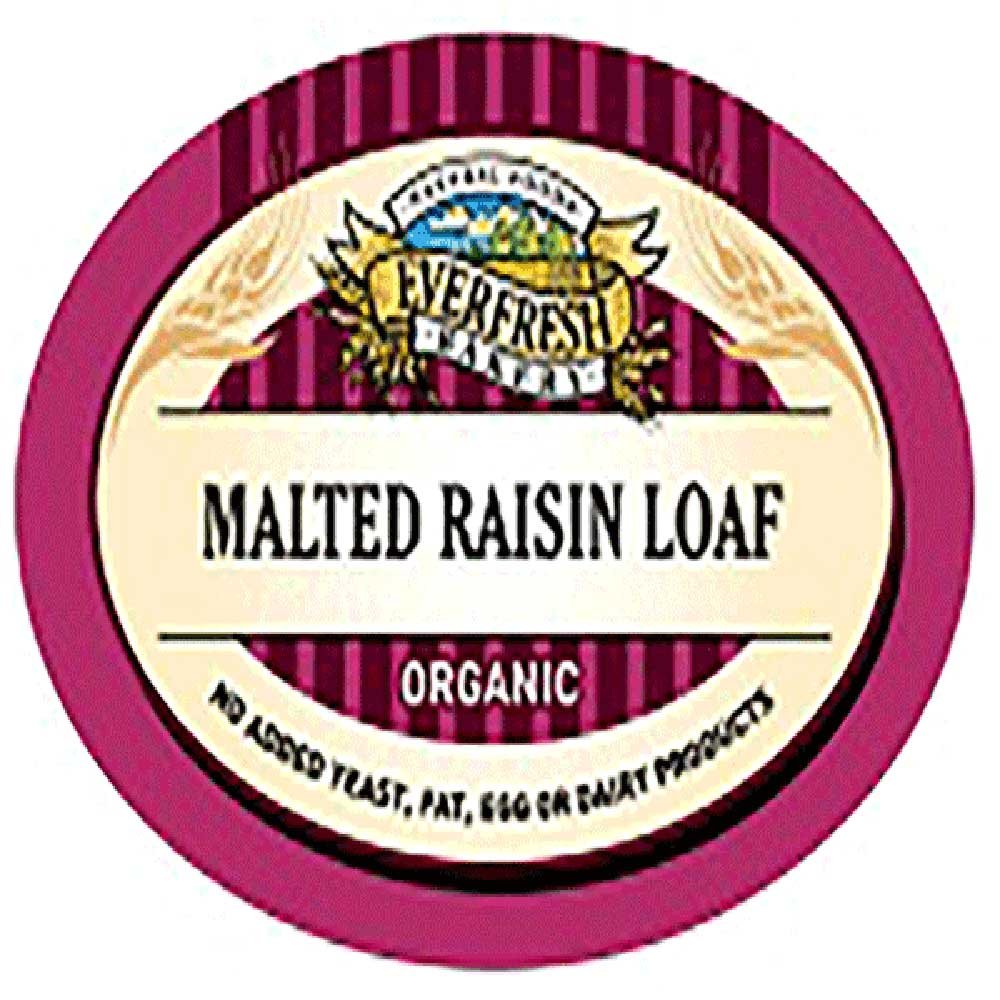 Organic Malted Raisin Loaf Everfresh 330g Organic Malted Raisin Loaf Everfresh 330g