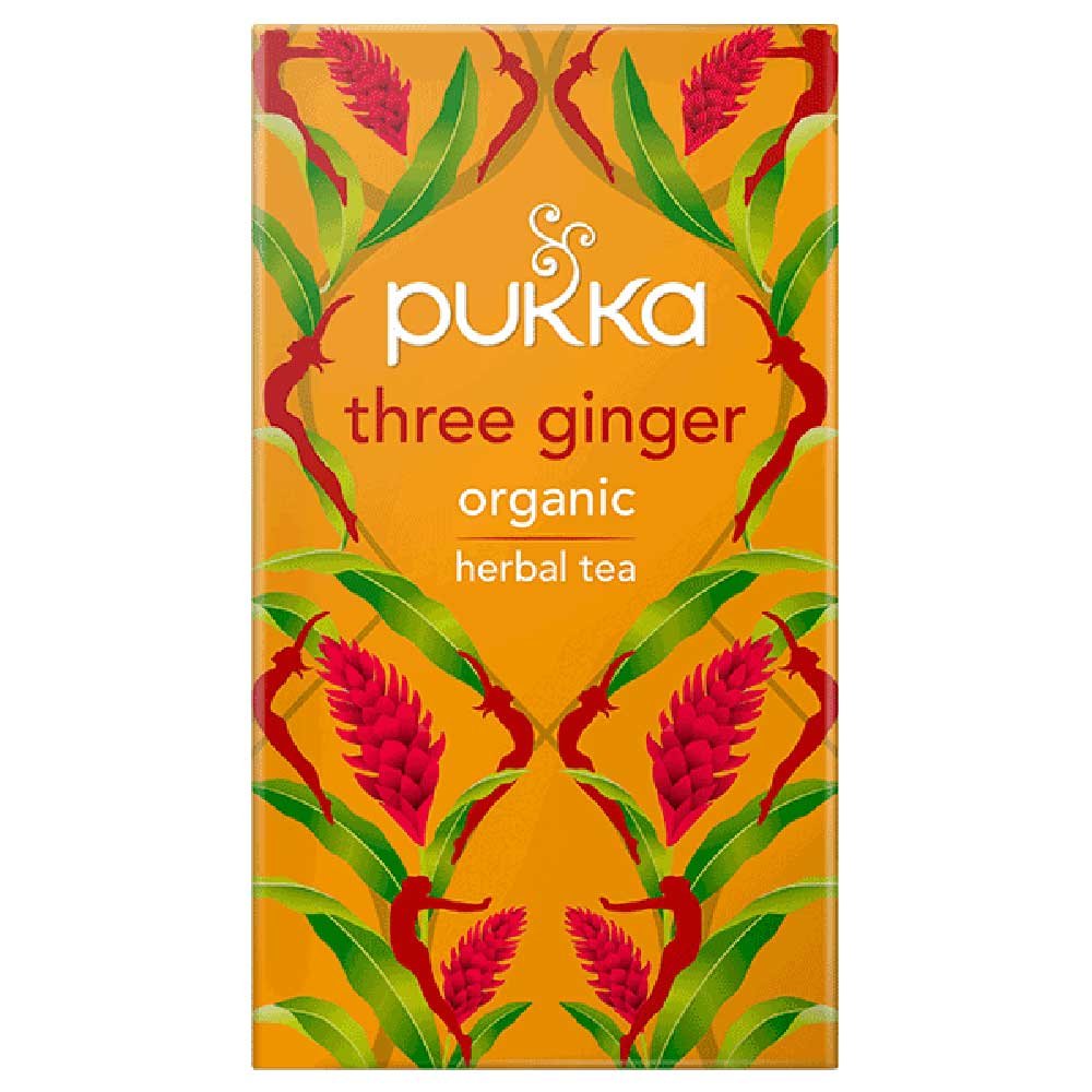 Organic Three Ginger Tea Pukka 20bgs