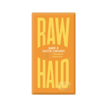 Organic Dark & Salted Caramel Raw Halo 10x35g Organic Dark & Salted Caramel Raw Halo 10x35g