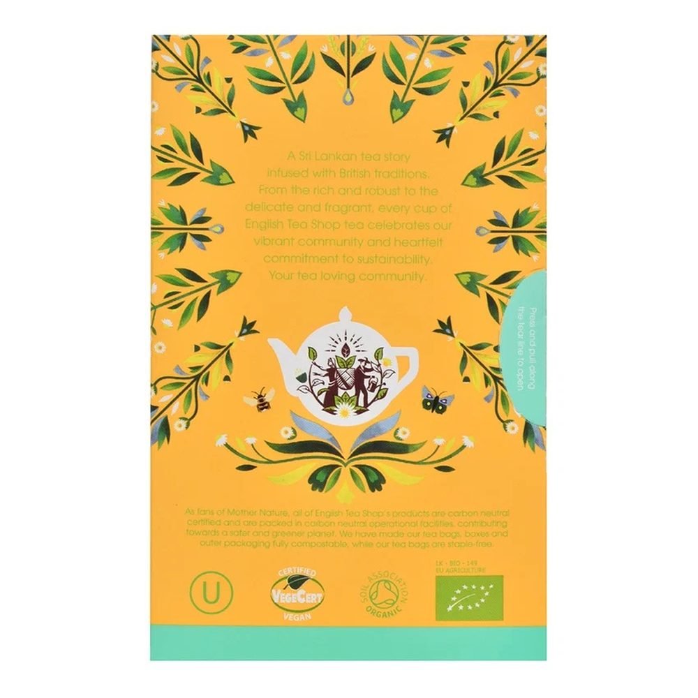 Organic Chamomile Tea Bags English Tea Shop 6x20bags