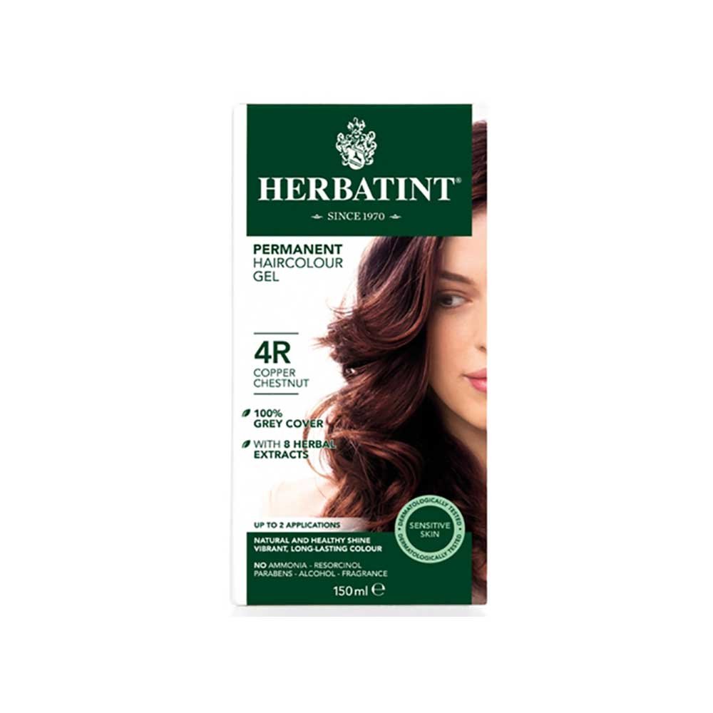 4R - Copper Chestnut - Hair Colour Herbatint 1pack 4R - Copper Chestnut - Hair Colour Herbatint 1pack