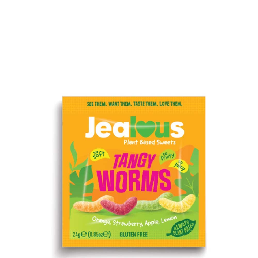 Tangy Worms - shot bag Jealous Sweets 24g Tangy Worms - shot bag Jealous Sweets 24g