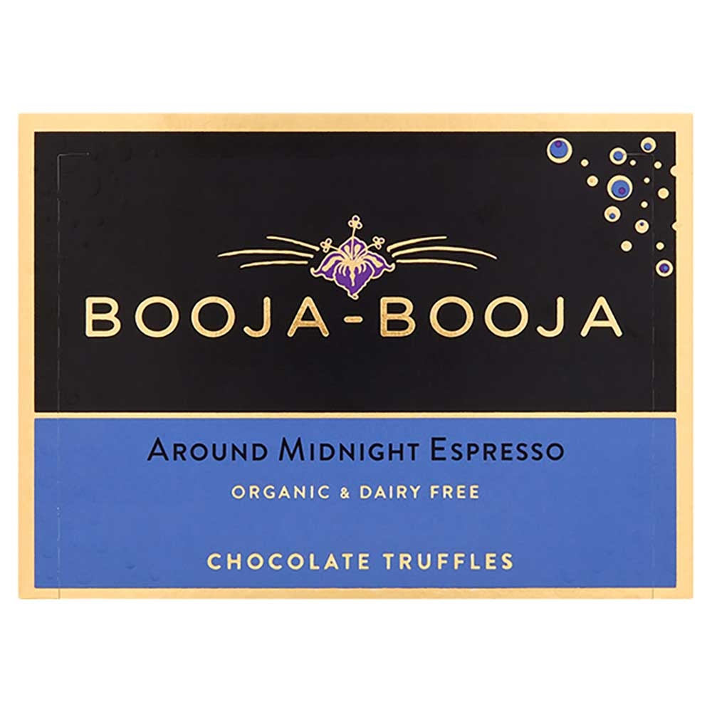 Organic Around Midnight Espresso - 8 truffles Booja Booja 8x92g