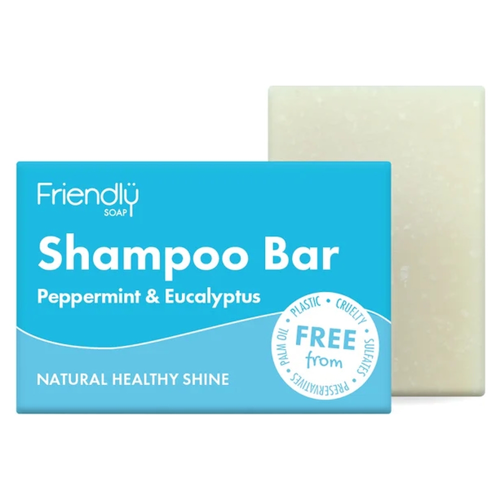 Peppermint & Eucalyptus Shampoo Bar Friendly Soap 6x95g Peppermint & Eucalyptus Shampoo Bar Friendly Soap 6x95g
