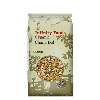 Organic Chana Dal - split hulled chickpeas Infinity Foods 50