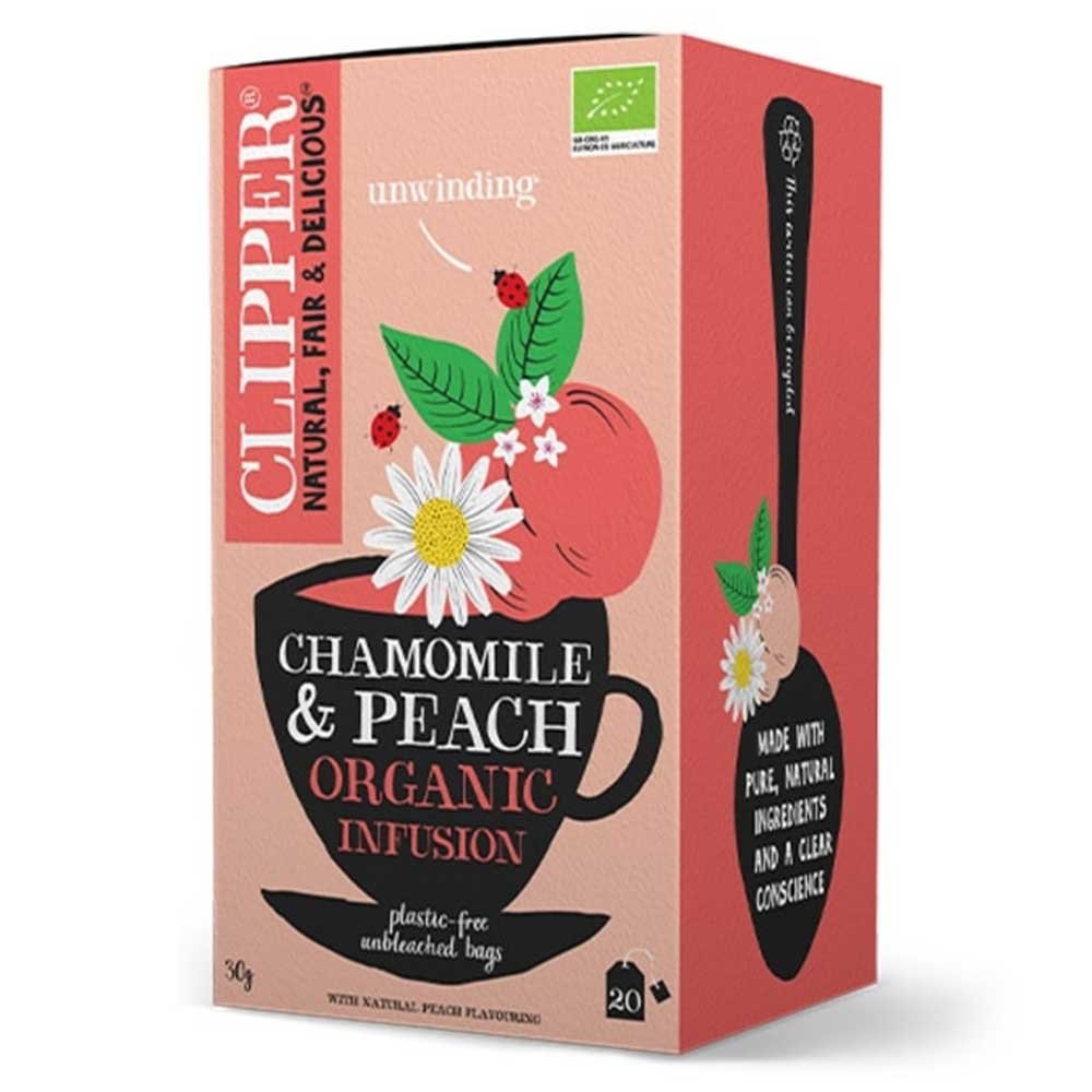 Organic Chamomile & Peach Infusion Clipper 20bgs