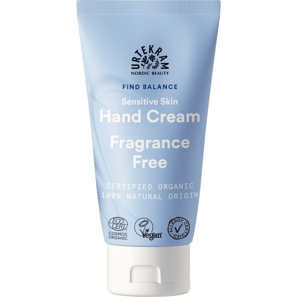 Organic Sensitive Skin Hand Cream - Fragrance Free Urtekram 6x75ml
