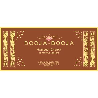 Organic Hazelnut Crunch - 10 truffle loglets Booja Booja 8x115g Organic Hazelnut Crunch - 10 truffle loglets Booja Booja 8x115g