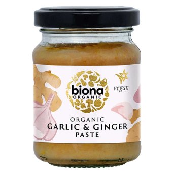 Organic Garlic & Ginger Paste Biona 130g