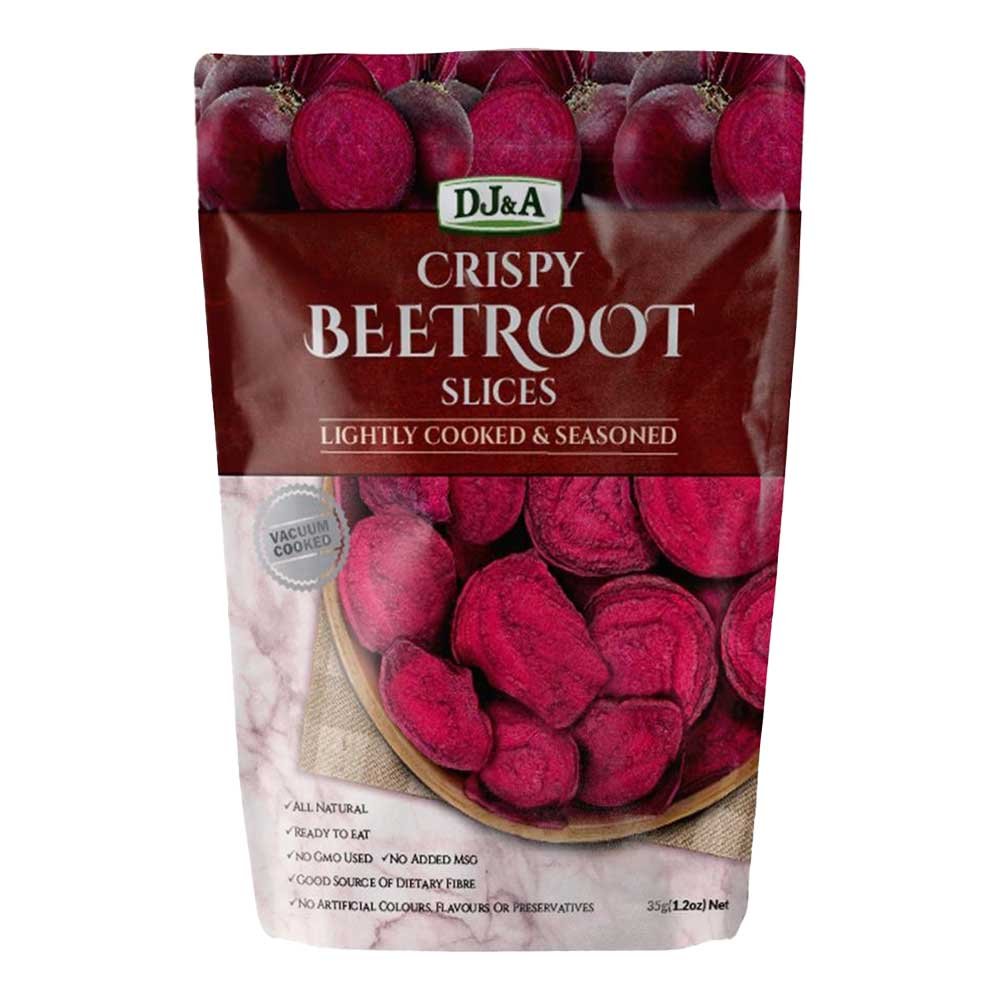 Crispy Beetroot Slices DJ&A 35g Crispy Beetroot Slices DJ&A 35g