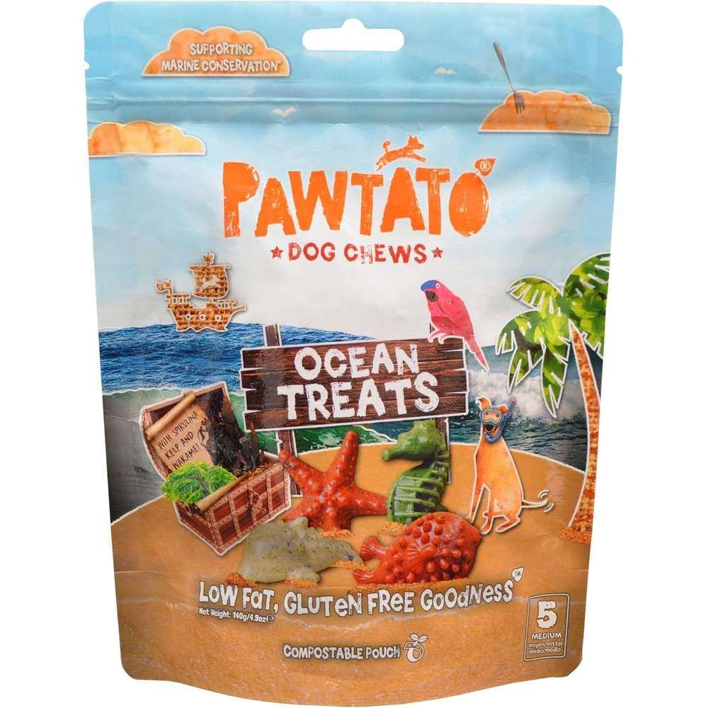 Pawtato Ocean Treats - Medium Benevo 10x140g Pawtato Ocean Treats - Medium Benevo 10x140g