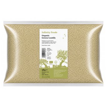 Organic Green Lentils Infinity Foods 5kg Organic Green Lentils Infinity Foods 5kg