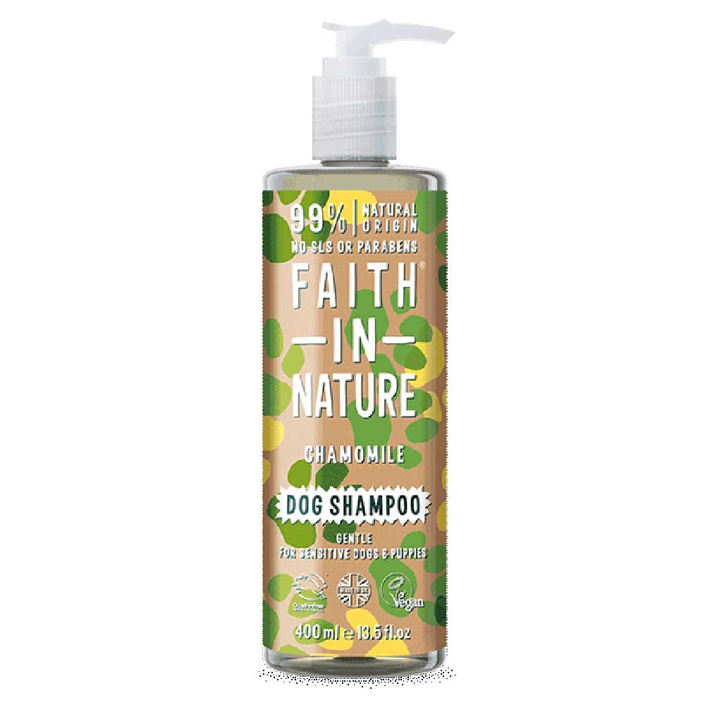 Chamomile Dog Shampoo - sensitive Faith in Nature 400ml Chamomile Dog Shampoo - sensitive Faith in Nature 400ml