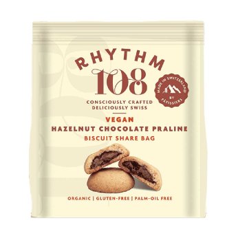 Organic Hazelnut Chocolate Praline Share Bag Rhythm 108 135g