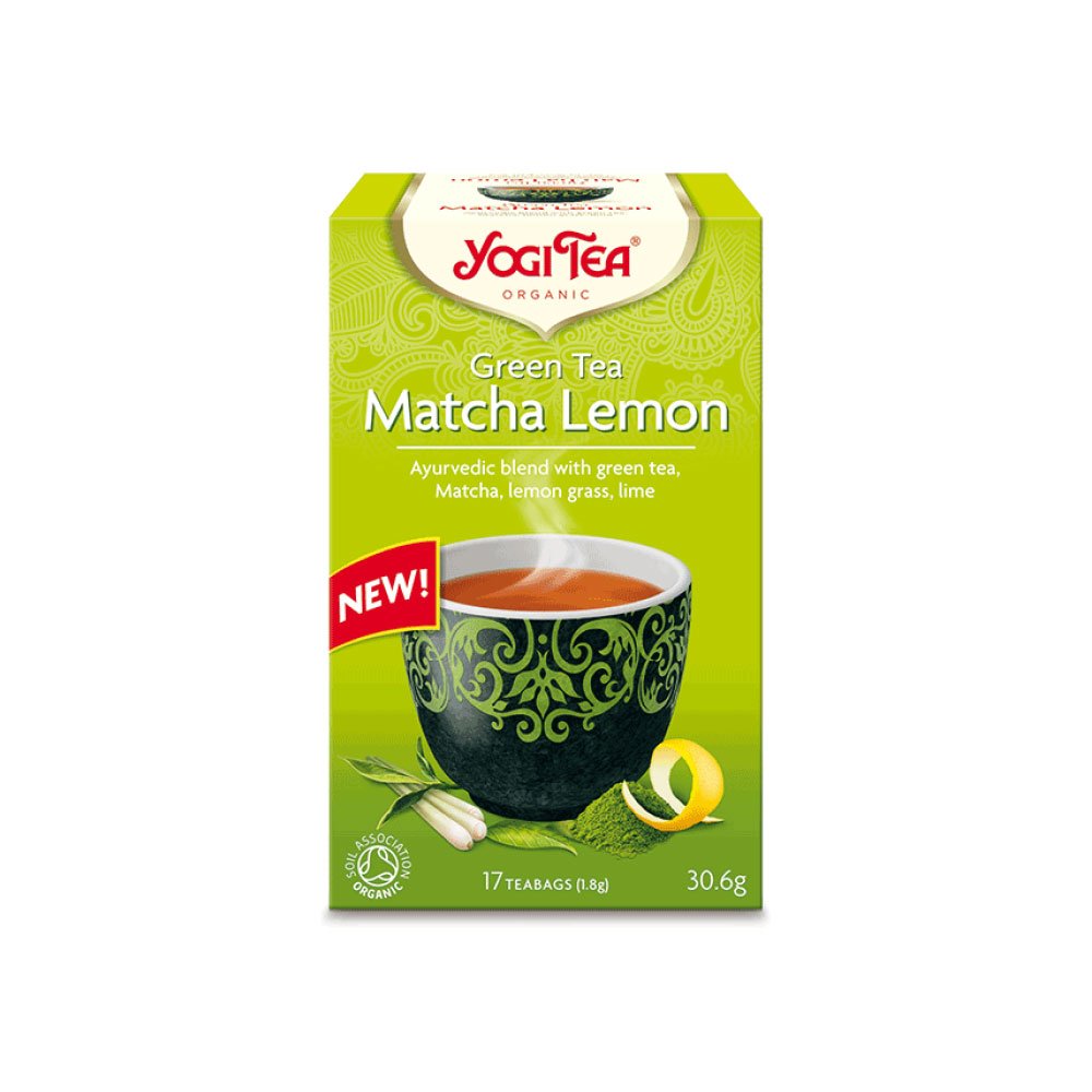 Organic Green Matcha Lemon Tea Yogi Tea 17bgs