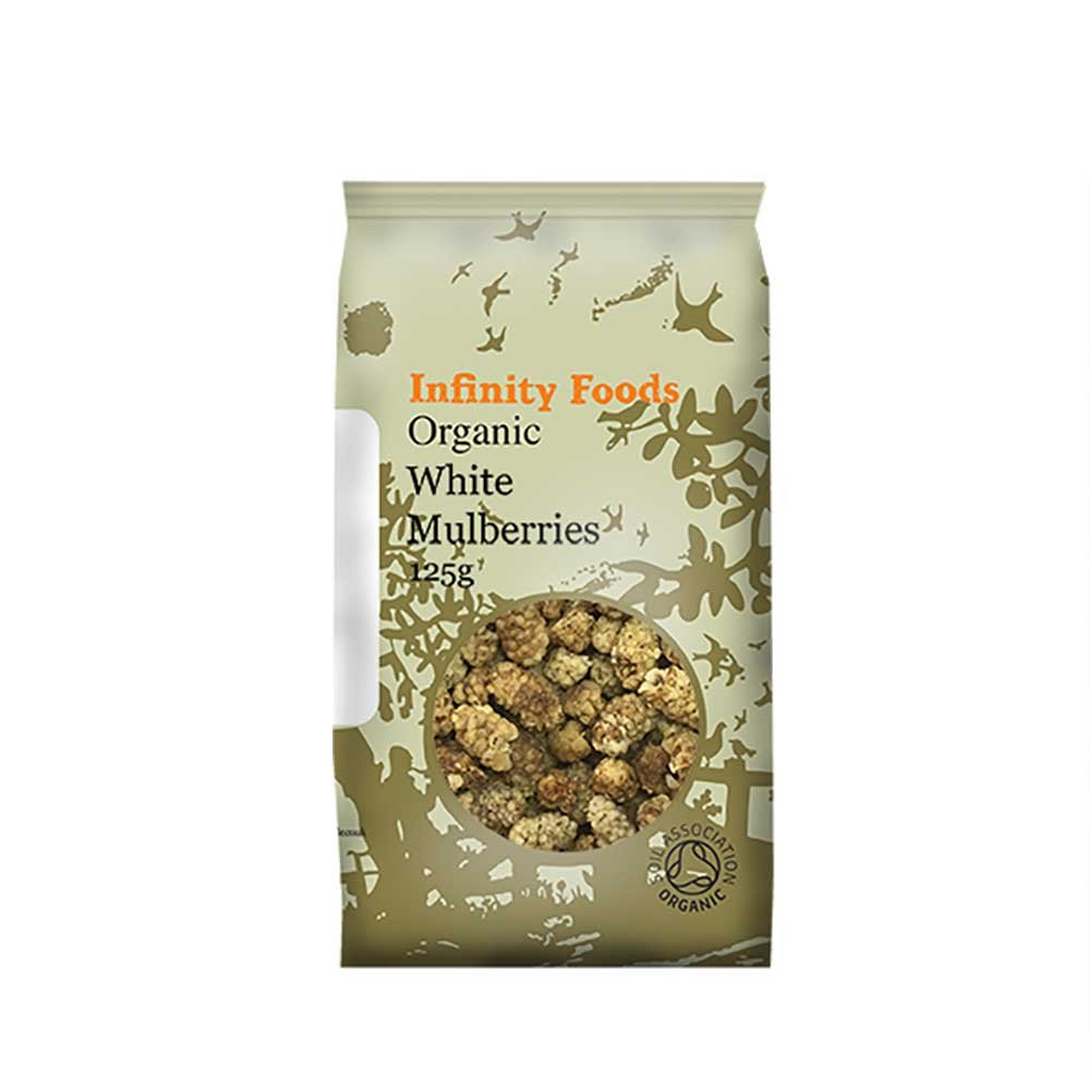 Organic Mulberries - white Infinity Foods 125g
