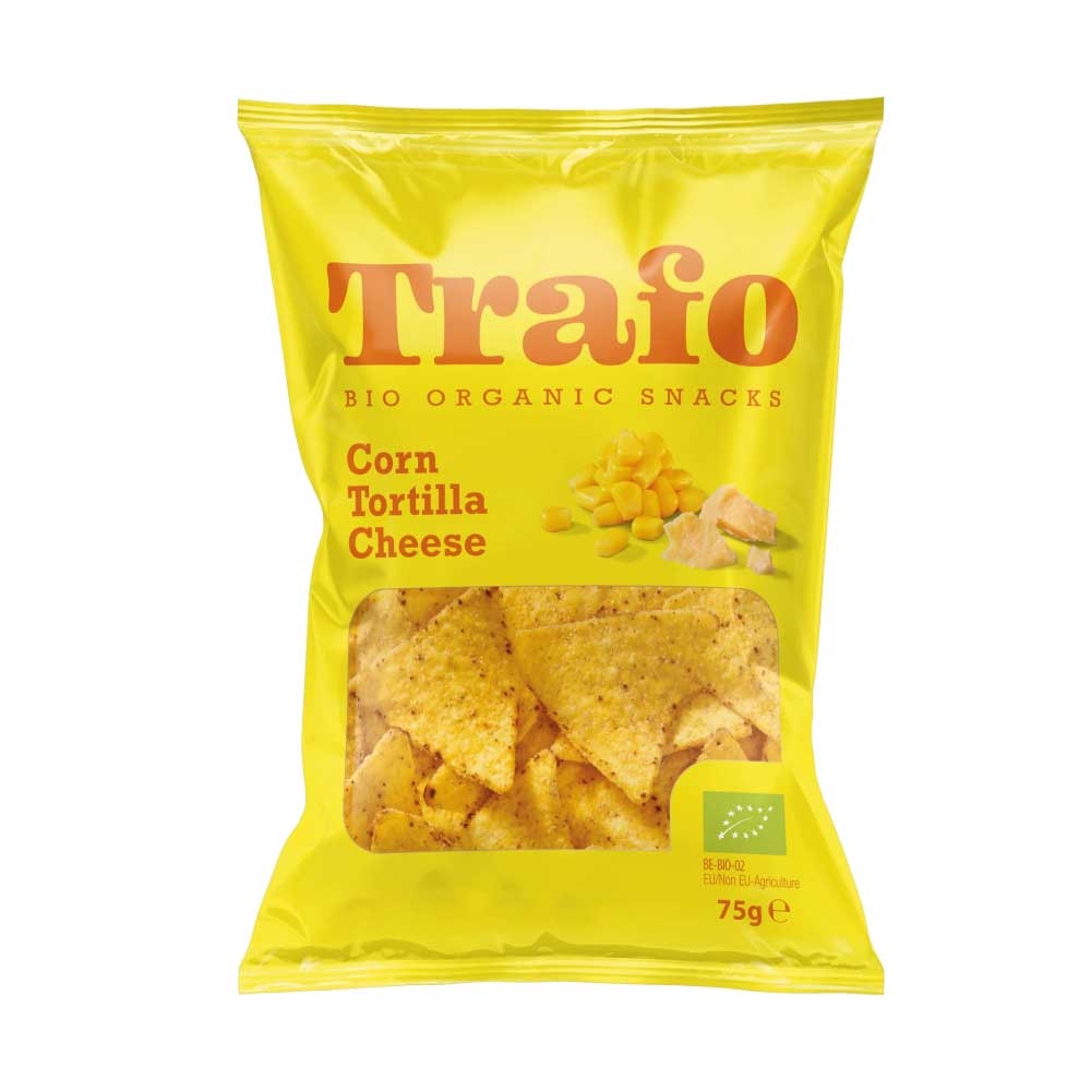 Organic Corn Tortilla Cheese Chips Vivani 75g
