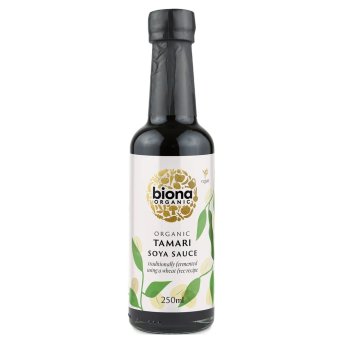 Organic Tamari Soya Sauce - glass bottle Biona 6x250ml Organic Tamari Soya Sauce - glass bottle Biona 6x250ml