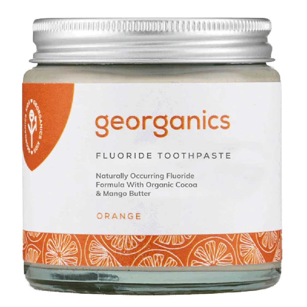 Fluoride Toothpaste - Sweet Orange - jar Georganics 60ml Fluoride Toothpaste - Sweet Orange - jar Georganics 60ml