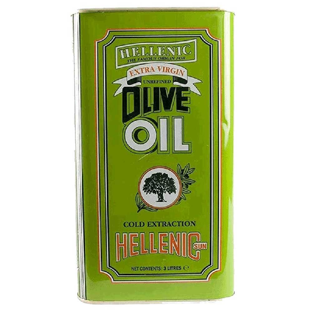 Olive Oil Greek Extra Virgin - tin Hellenic Sun 3l