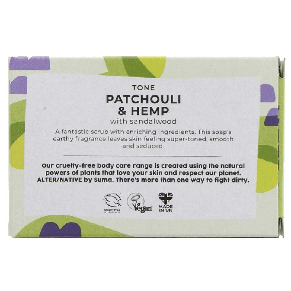 Patchouli & Hemp - boxed soap Alter-Native by Suma 95g