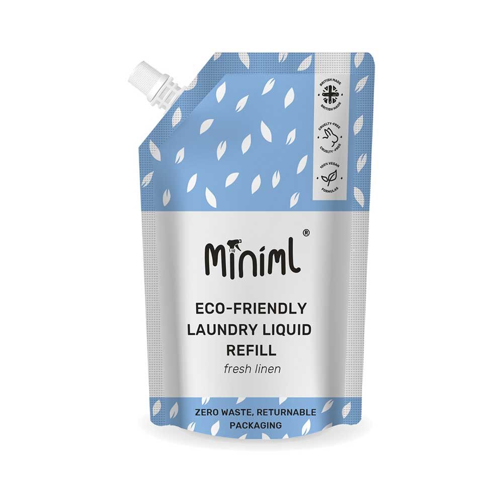 Laundry Liquid Non-Bio Fresh Linen - refill pouch Miniml 1l