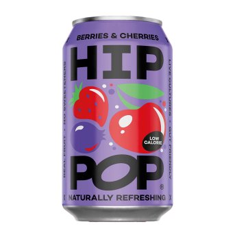 Berries & Cherries Living Soda Hip Pop 12x330ml