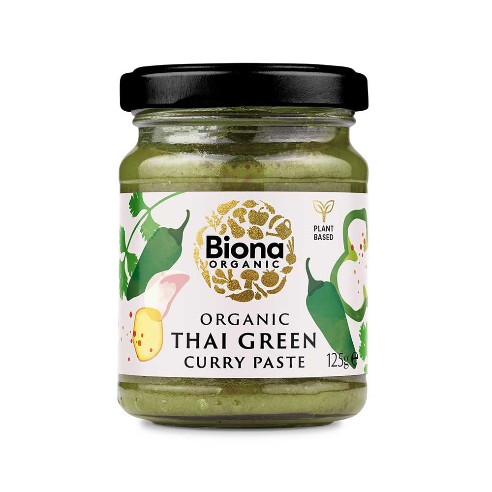 Organic Thai Green Curry Paste Biona 6x125g Organic Thai Green Curry Paste Biona 6x125g
