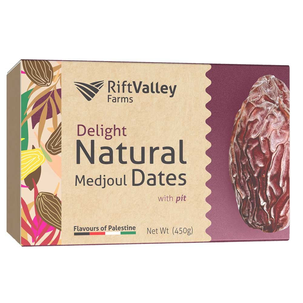 Delight Medjoul Dates from Palestine Rift Valley Farms 8x450g Delight Medjoul Dates from Palestine Rift Valley Farms 8x450g