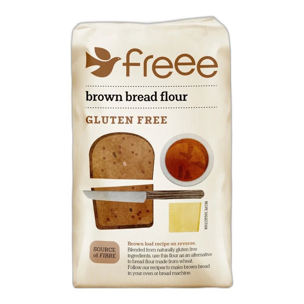 Gluten-free Brown Bread Flour Freee from Doves Farm 5x1kg