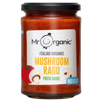 Organic Mushroom Ragu Pasta Sauce Mr Organic 6x350g Organic Mushroom Ragu Pasta Sauce Mr Organic 6x350g