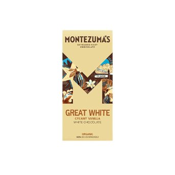 Organic Great White Chocolate Montezuma 90g