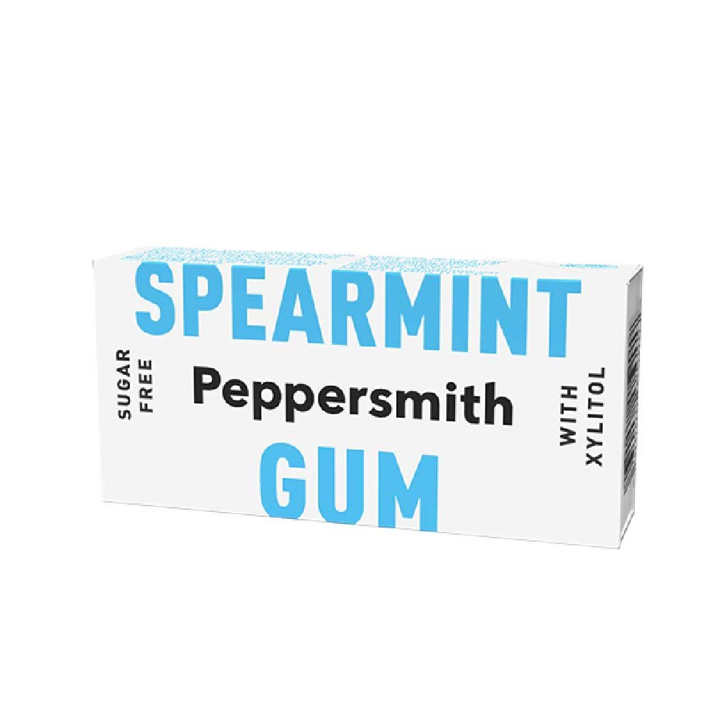 Spearmint Dental Chewing Gum Pocket Pack (10 gums) Peppersmi