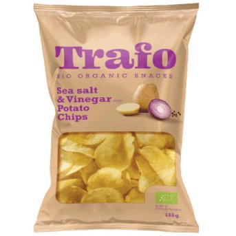 Organic Salt & Vinegar Crisps Trafo 125g Organic Salt & Vinegar Crisps Trafo 125g