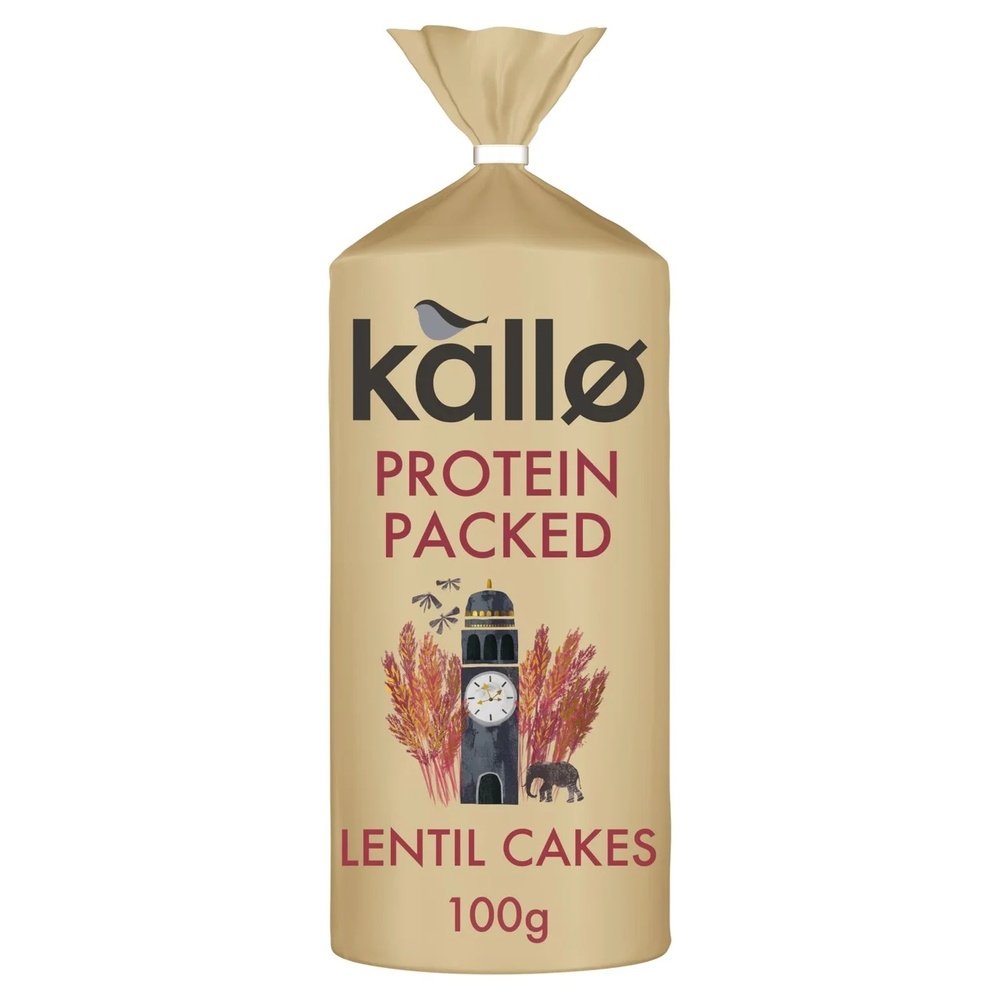 Protein Packed Lentil Cakes Kallo 6x100g Protein Packed Lentil Cakes Kallo 6x100g
