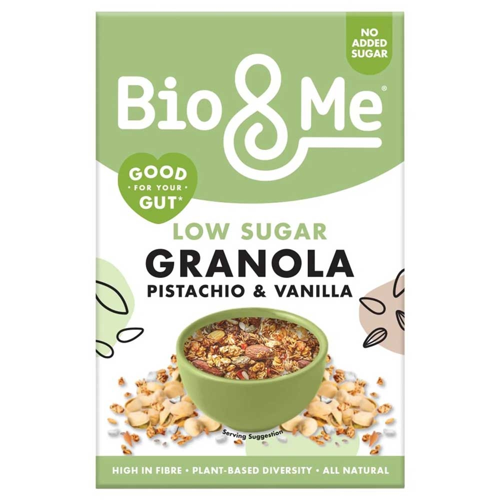 Pistachio & Vanilla Low Sugar Granola Bio & Me 5x360g Pistachio & Vanilla Low Sugar Granola Bio & Me 5x360g