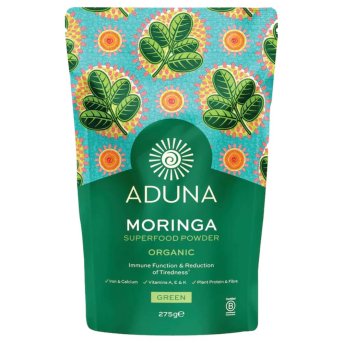 Organic Moringa Green Superleaf Powder - pouch - single Aduna 1x275g