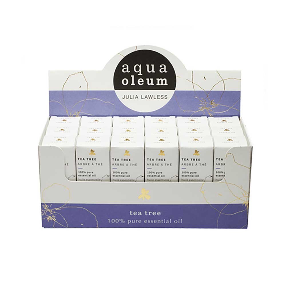 Tea Tree Oil Merchandiser - 10ml Aqua Oleum 10ml