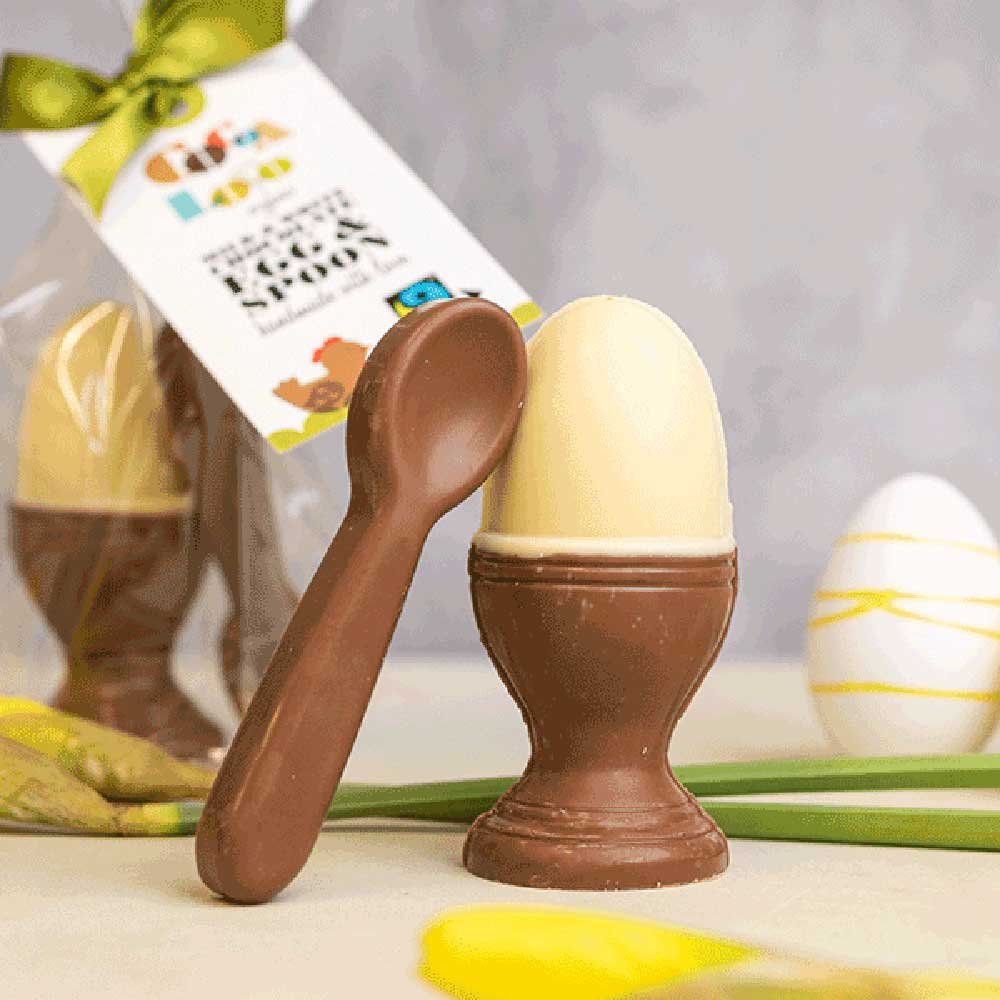 Organic Chocolate Egg & Spoon Cocoa Loco 6x100g