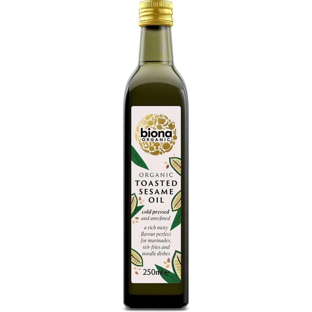 Organic Toasted Sesame Oil Biona 6x250ml Organic Toasted Sesame Oil Biona 6x250ml